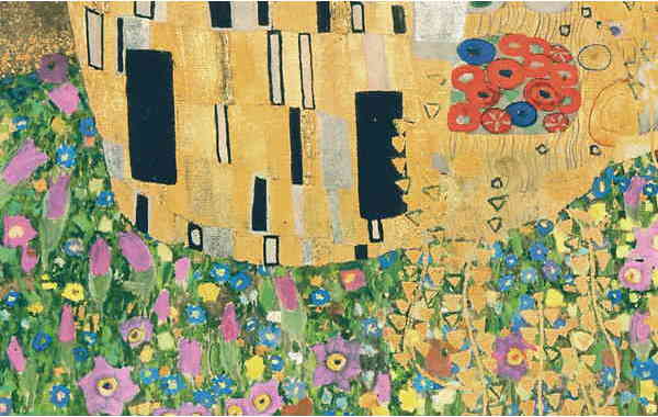 Illustration zu 'Wie er wolle geküsset seyn' von Gustav Klimt