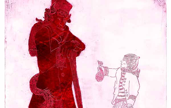 Illustration zu 'Ich armes welsches Teufli' von Frank Walka
