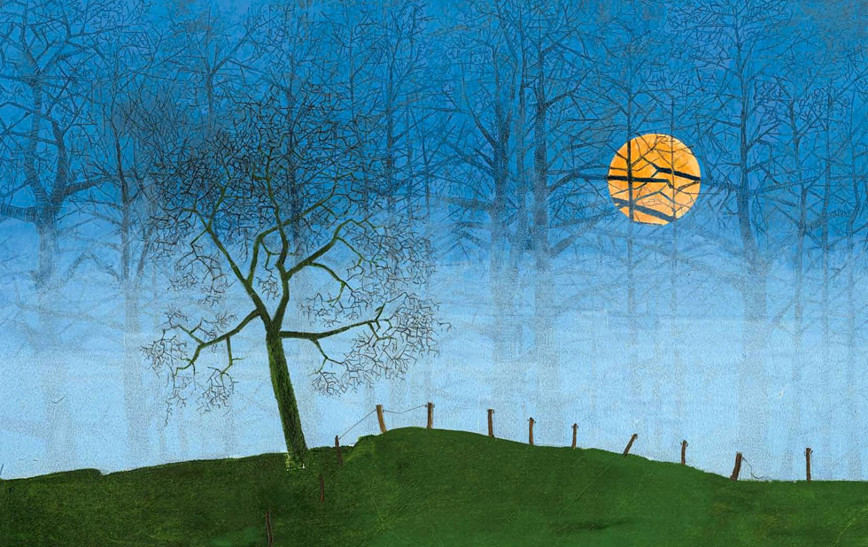 Illustration zu »Der Mond ist aufgegangen« von Frank Walka