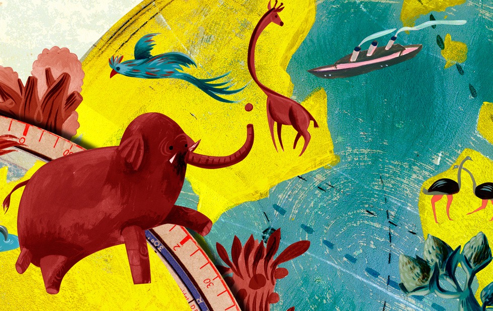 Illustration zu »Das Wandern ist des Müllers Lust (Schubert)« von Christoph Mett