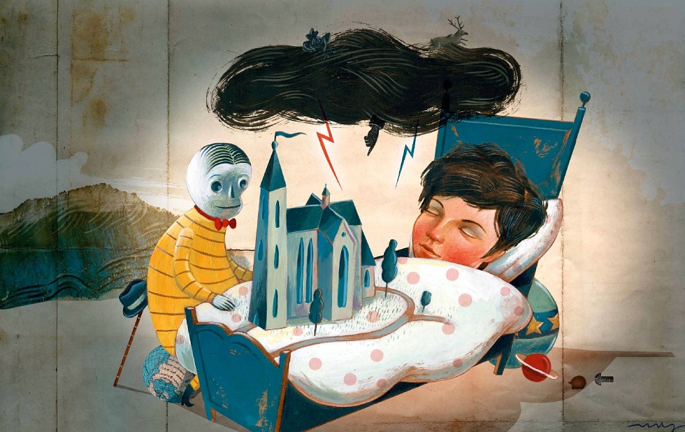 Illustration zu »Ich hab die Nacht geträumet« von Christoph Mett