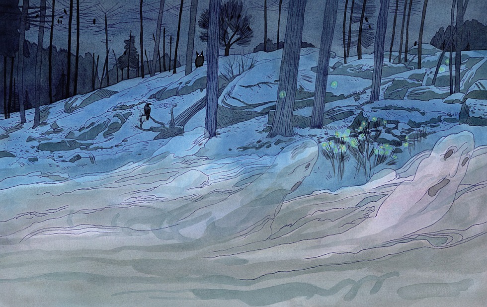 Illustration zu »Finster, finster« von Markus Lefrançois